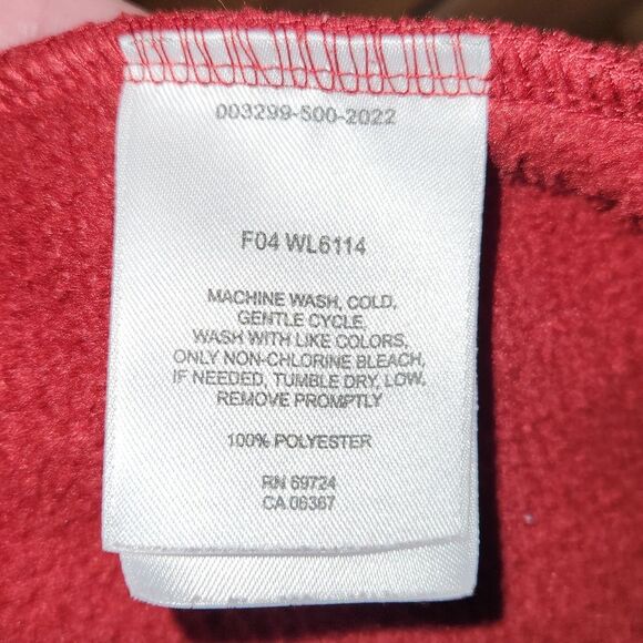 Columbia Dark Red Fleece Jacket Women L Full Zipper Polyester - Picture 6 of 6